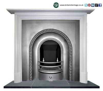 antique Victorian arch fireplace