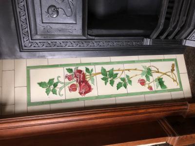 Antique Edwardian tiled interior - tiles