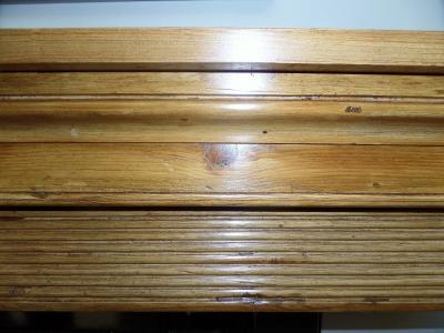 antique regency wood mantel